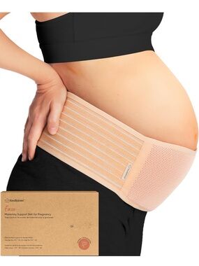 Keababies Maternity Support Belt in Nude - Gentle Pregnancy Belly Support